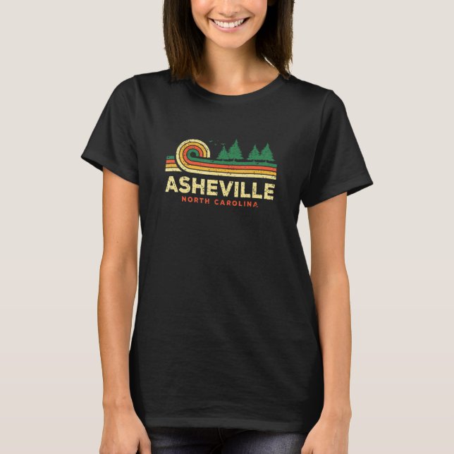 T-shirt Forêt à feuillage persistant Sunset Asheville Caro (Devant)