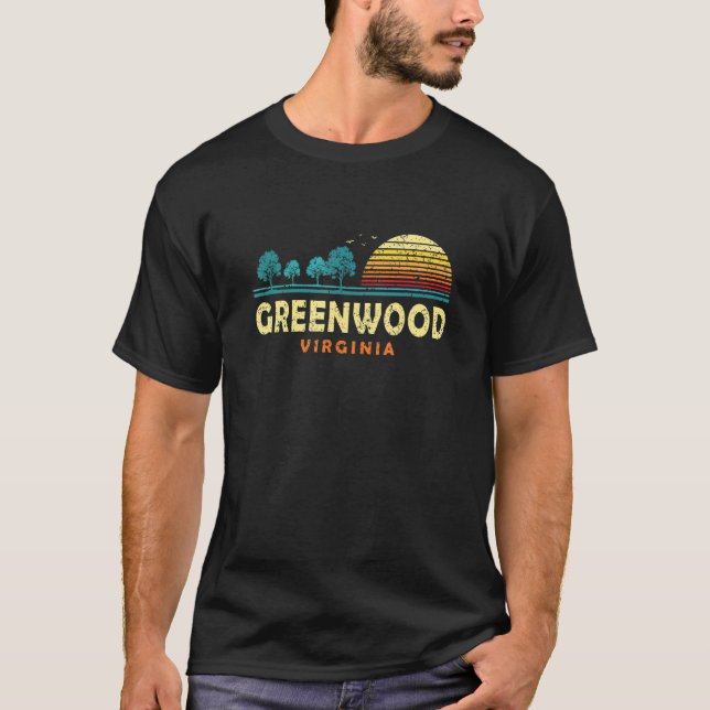 T-shirt Forêt à feuillage persistant Sunset Greenwood Fore (Devant)