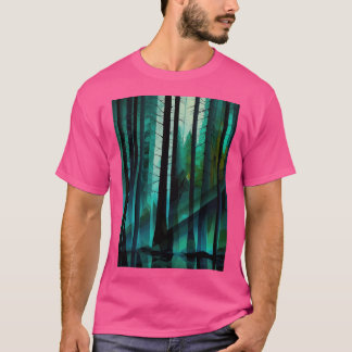T-shirt Forêt Abstraite