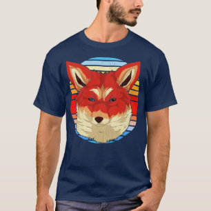 T-shirt Forêt Amoureux des animaux Nature Retro Fox