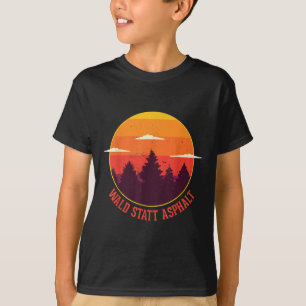T-shirt Forêt Au Lieu De L'Asphalte Forêt Des Montagnes Na
