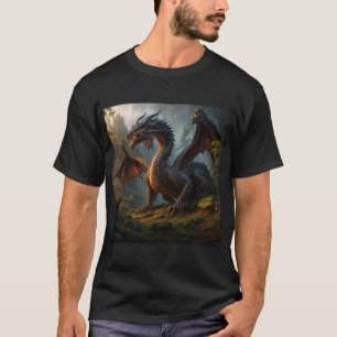T-shirt Forêt Bois Dragon Art