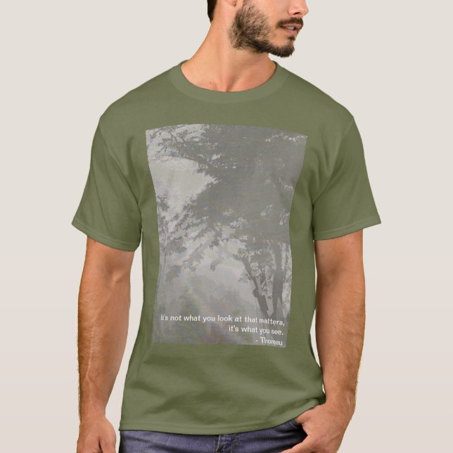 T-shirt Forêt dans la brume (Devant)