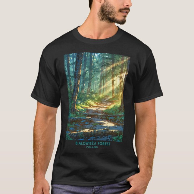 T-shirt Forêt de Białowieża Pologne (Devant)