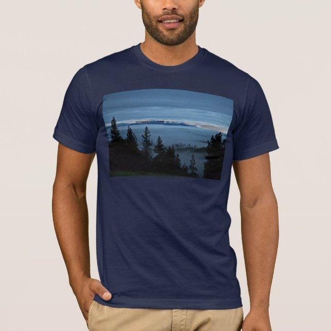 T-shirt Forêt de brume de l'Orégon (Devant)
