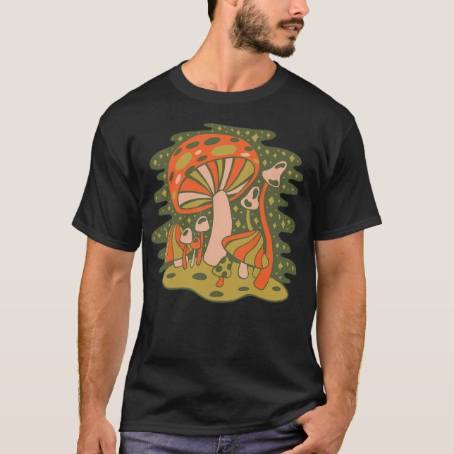 T-shirt Forêt De Champignons (Devant)