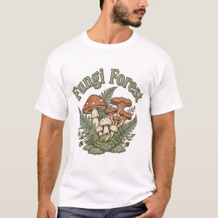 T-shirt Forêt de champignons Fungi Cottagecore