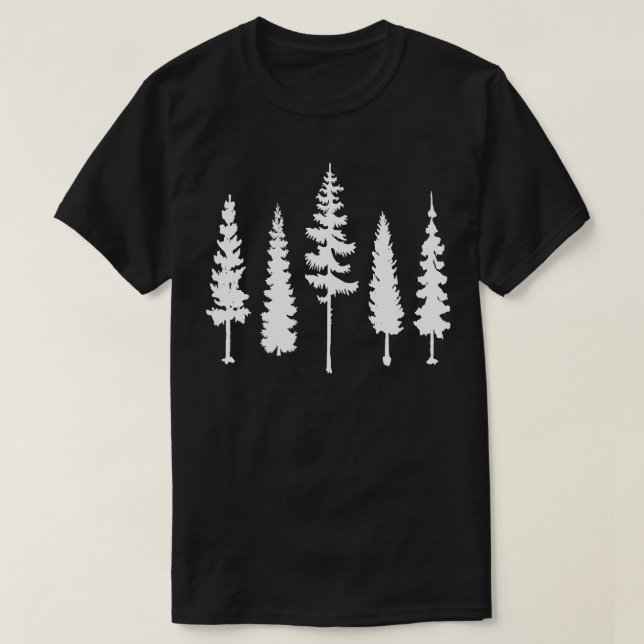 T-shirt Forêt de conifères (Design devant)