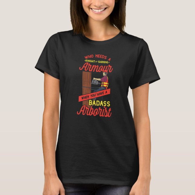 T-shirt Forêt de la profession d'arboriste de bûcheron (Devant)