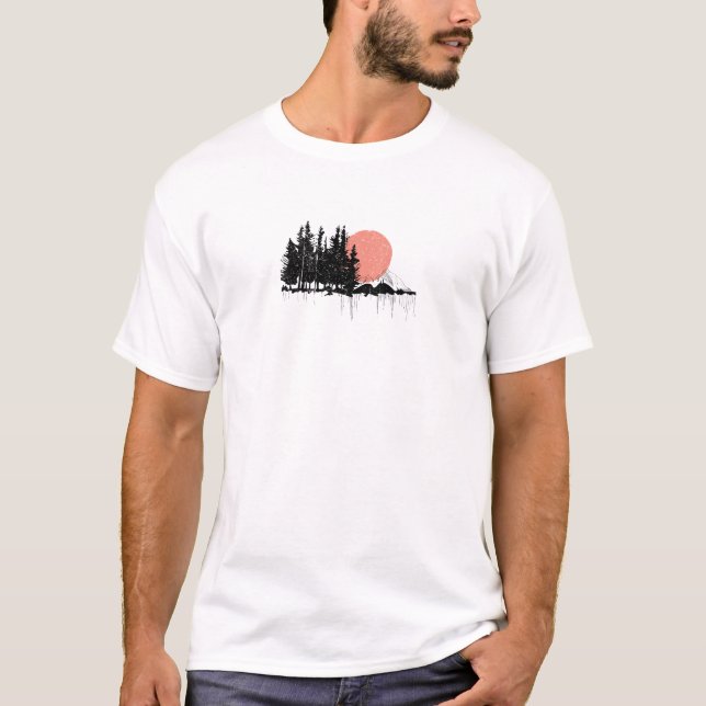 T-shirt Forêt de montagne (Devant)