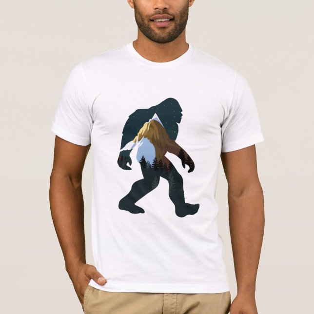 T-shirt Forêt de nuit Bigfoot (Devant)