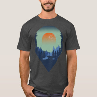 T-shirt forêt de pins