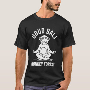 T-shirt Forêt de singes Yoga Lotus Ubud Bali Souvenir