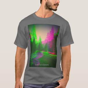 T-shirt Forêt de Trippy Nature psychédélique Flux de monta