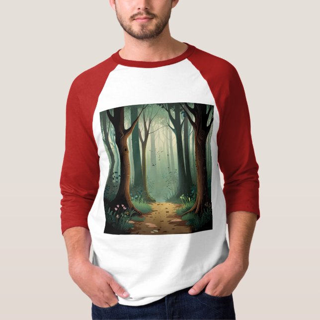 T-shirt Forêt de Whims et Porte de Fée Cachée - Nature Art (Devant)