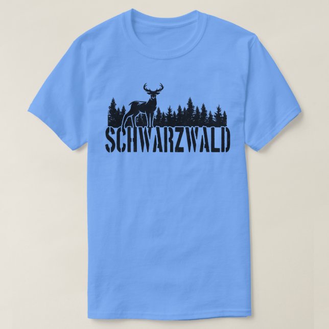 T-shirt Forêt des cerfs de la Forêt Noire (Design devant)