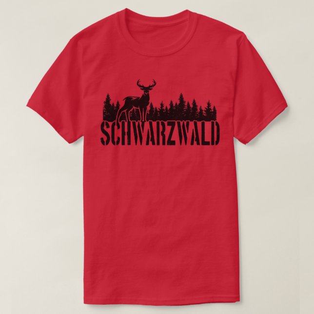 T-shirt Forêt des cerfs de la Forêt Noire (Design devant)