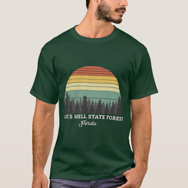 T-shirt Forêt d'État de Tates Hell Floride (Devant)