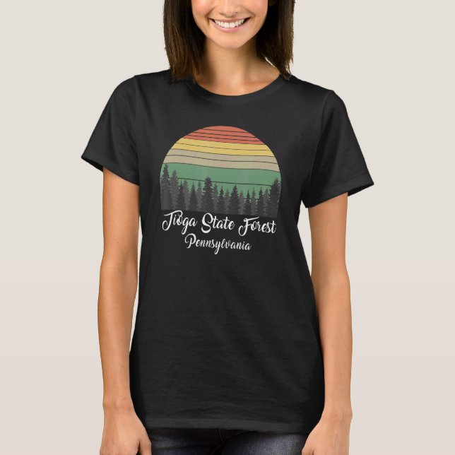 T-shirt Forêt d'État de Tioga (Devant)