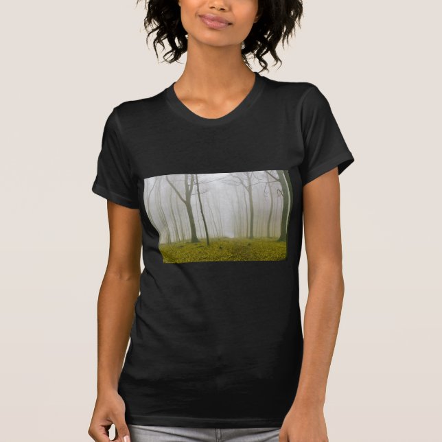 T-shirt Forêt d'Imaginaires avec brouillard et feuillage j (Devant)