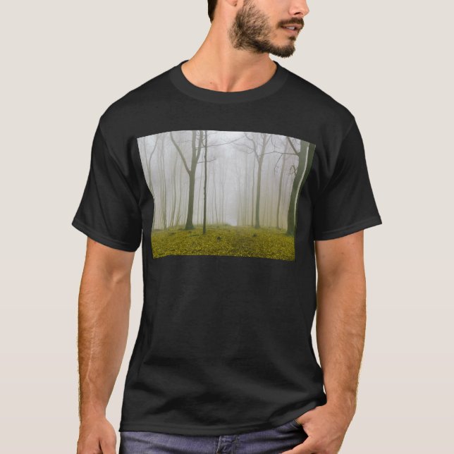 T-shirt Forêt d'Imaginaires avec brouillard et feuillage j (Devant)