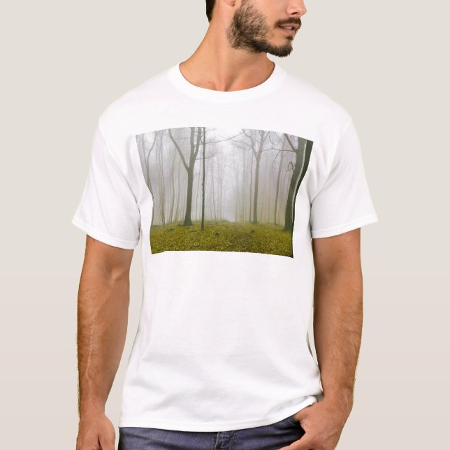 T-shirt Forêt d'Imaginaires avec brouillard et feuillage j (Devant)
