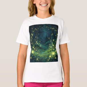 T-shirt Forêt Enchantée Lueur Nuit Magique