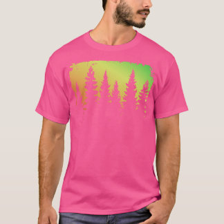 T-shirt Forêt étonnante Silhouette