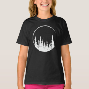 T-shirt Forêt Florale Arbre Arbre Aimant Forêt Arbre