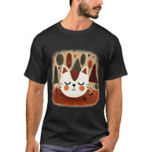 Forêt mignonne de chats Automne bois endormi Kitty