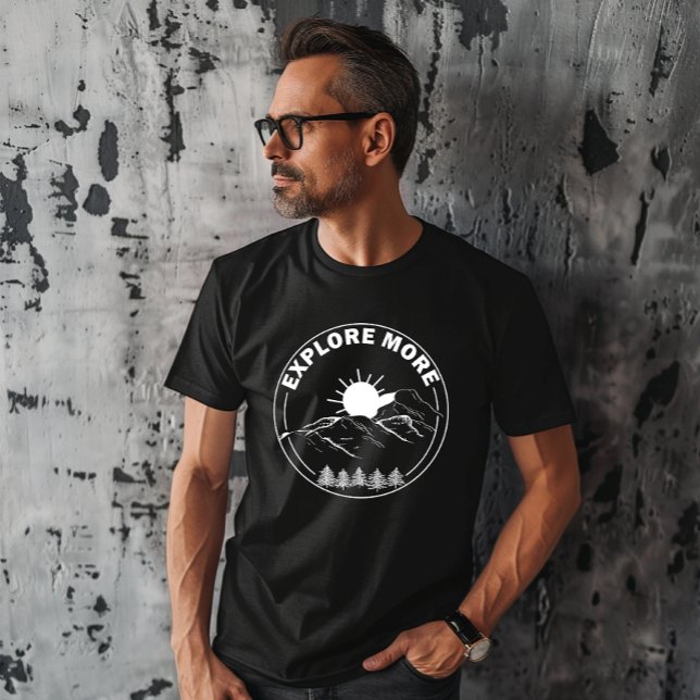 T-shirt Forêt minime de pins paysagers (Créateur téléchargé)