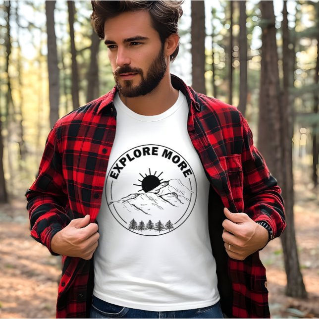 T-shirt Forêt minime de pins paysagers (Créateur téléchargé)
