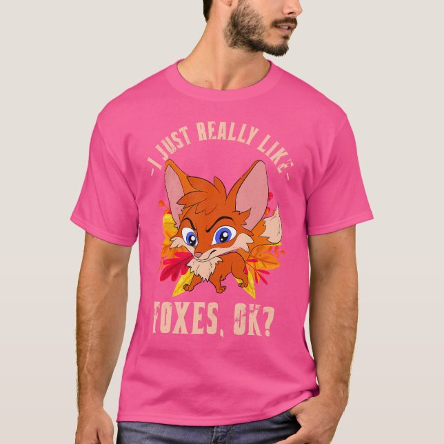 T-shirt Forêt mite Nature Animal Fox Lover Faune Fox (Devant)