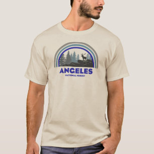 T-shirt Forêt nationale d'Angeles Cerf Arc-en-ciel