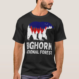 T-shirt Forêt nationale de Bighorn Wyoming Ours WY Rockies