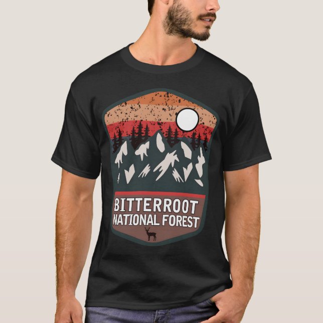 T-shirt Forêt nationale de Bitterroot (Devant)