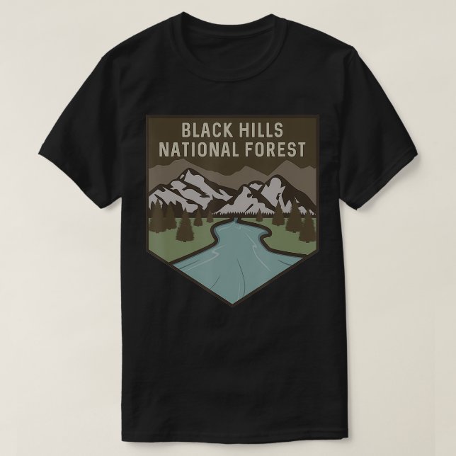 T-shirt Forêt nationale de Black Hills (Design devant)