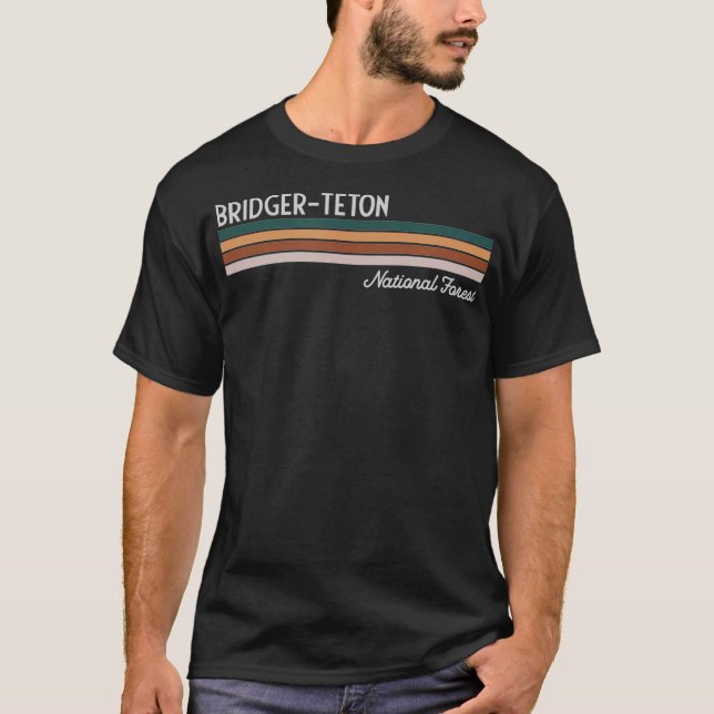 T-shirt Forêt nationale de Bridger Teton (Devant)