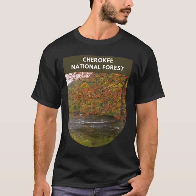 T-shirt Forêt nationale de Cherokee - Tennessee (Devant)