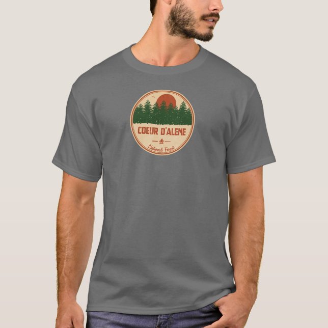 T-shirt Forêt nationale de Coeur d'Alene (Devant)