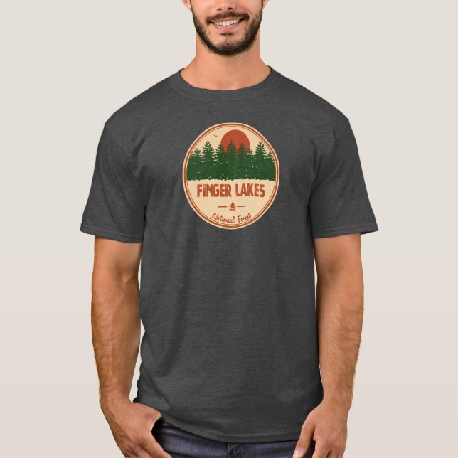 T-shirt Forêt nationale de Finger Lakes (Devant)