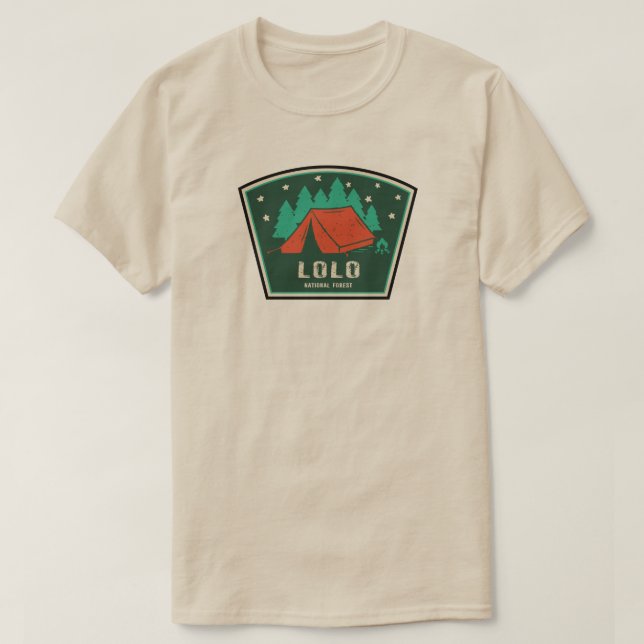 T-shirt Forêt nationale de Lolo Camping Montana (Design devant)