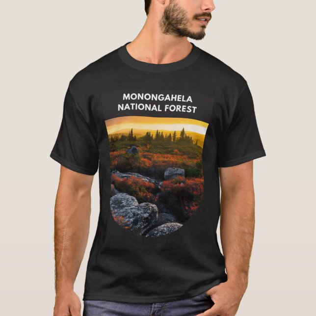 T-shirt Forêt nationale de Monongahela et Dolly Sods Wilde (Devant)