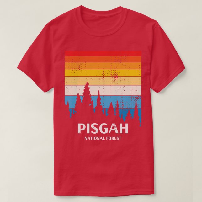 T-shirt Forêt nationale de Pisgah 7 (Design devant)