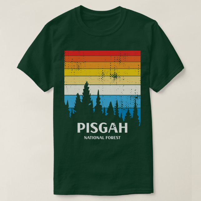 T-shirt Forêt nationale de Pisgah 8 (Design devant)