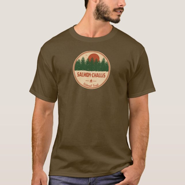 T-shirt Forêt nationale de saumon-Challis (Devant)