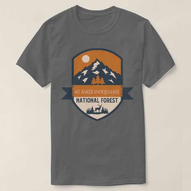 T-shirt Forêt nationale de Snoqualmie 2 (Design devant)