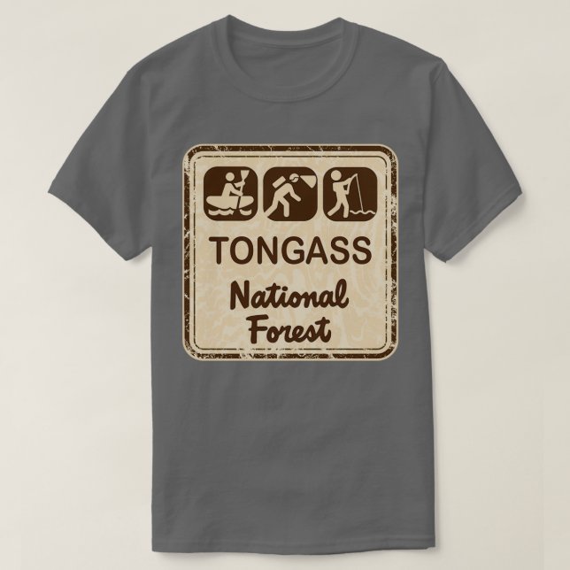 T-shirt Forêt nationale de Tongass (Design devant)