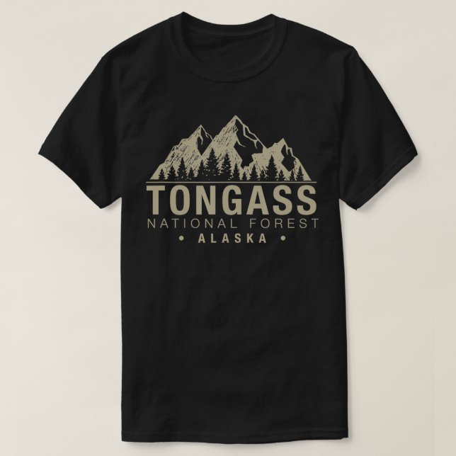 T-shirt Forêt nationale de Tongass Alaska (Design devant)