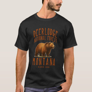 T-shirt Forêt nationale DEERLODGE, Montana Grizzly Bear